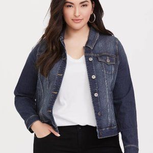 Torrid Medium Wash Denim Jacket